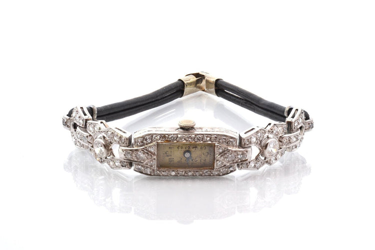 Montre Montre art déco diamants en or 18k 58 Facettes 27257dv