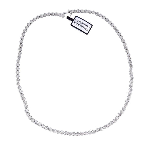 Collier Collier « TENNIS » - Or blanc 18 carats 58 Facettes