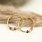Boucles d'oreilles Petites créoles or jaune saphirs 58 Facettes CVBO31