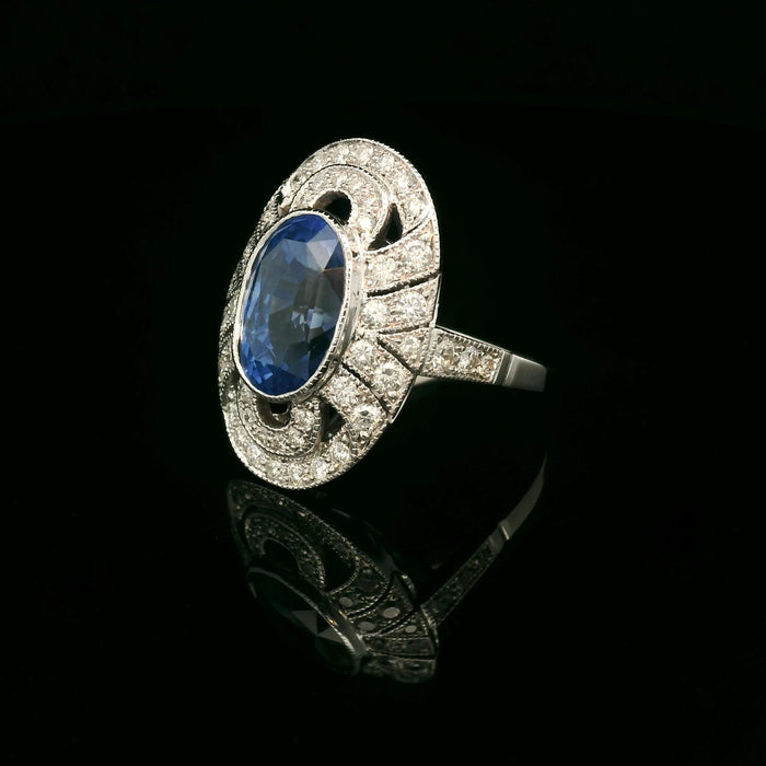 Sapphire Art Deco ring