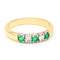 Bague 52.5 Bague ligne diamants et émeraudes en or jaune et blanc 14k 58 Facettes 78A836AE470A492DA0A6D54A4C88D17D