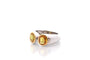 Bague 49 Bague d'occasion saphirs jaunes en or 18k 58 Facettes 27400