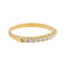 Bague 57.5 Bague Demi alliance Or jaune Diamant 58 Facettes 3618023CN