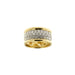 Bague 63 Bague bandeau avec diamants 58 Facettes 37826