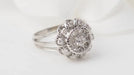 Bague 52.5 Bague marguerite or blanc diamants 58 Facettes 32987