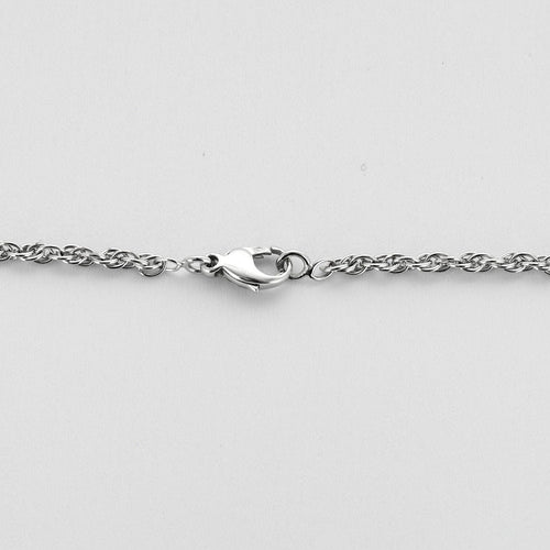 Collier Collier or blanc et pendentif saphir et diamants 58 Facettes MON07012