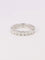 Bague 56 Alliance or blanc diamants ronds 3 ct 58 Facettes J531