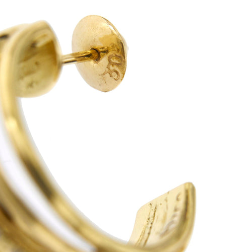 Boucles d'oreilles Boucles d'oreilles créoles Or jaune Diamants 58 Facettes 27191