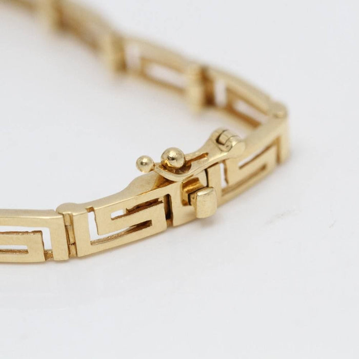 Bracelet Bracelet motif Greca en or 18 carats avec diamants 58 Facettes E361840
