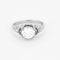 Bague 52,5 Bague Solitaire en platine, diamants, saphirs de synthèse 58 Facettes B250524