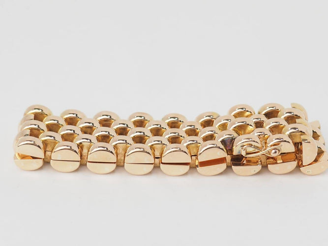 Bracelet Bracelet maille grain de riz en or rose 58 Facettes 33082