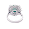 Bague 53 Bague or blanc, diamants, émeraude. 58 Facettes 33994