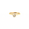 Bague 56 Solitaire Or jaune et diamant 58 Facettes 70-GS38381-2