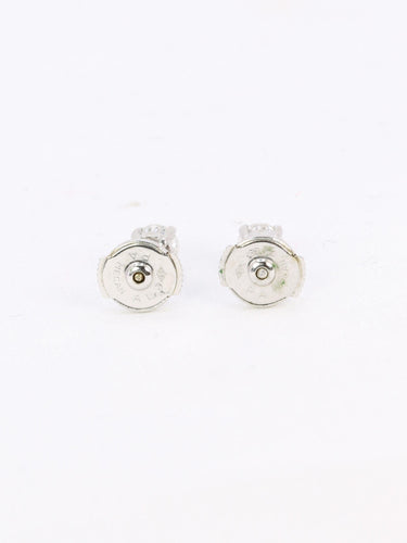 Boucles d'oreilles Puces d'oreilles or blanc diamants ronds 0.7 carat 58 Facettes 1099.32