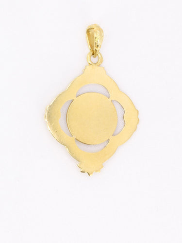 Pendentif AUGIS Médaille Art Nouveau "Du plus heureux des jours je rappelle les heures" 58 Facettes 1153.7