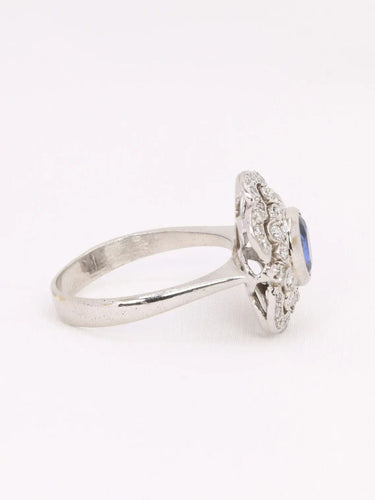 Bague 60 Bague Art Déco saphir diamants 58 Facettes J605