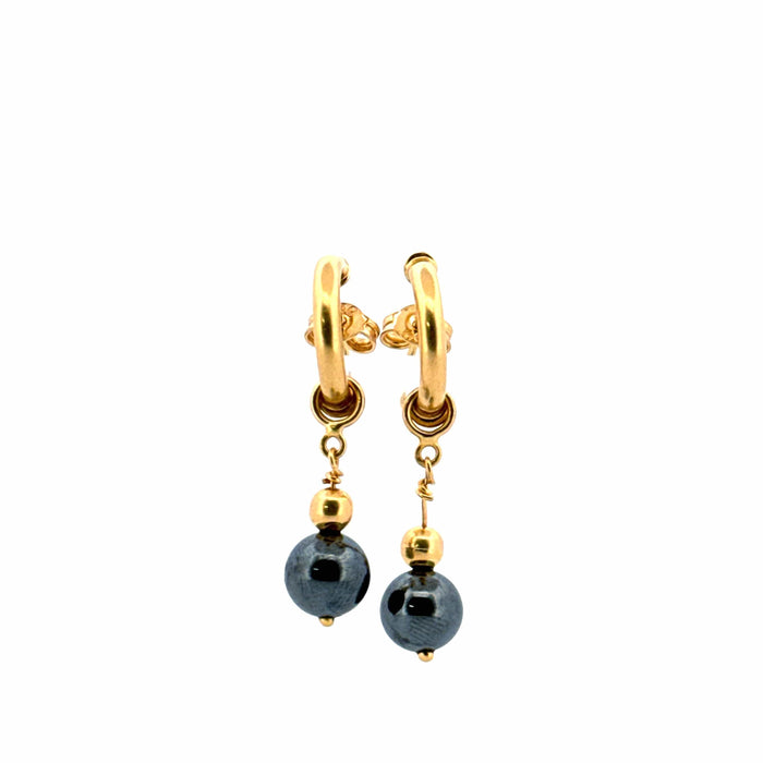 Boucles d'oreilles Boucles D'oreilles Or Jaune 18k & Perle 58 Facettes F1BO-GS28836