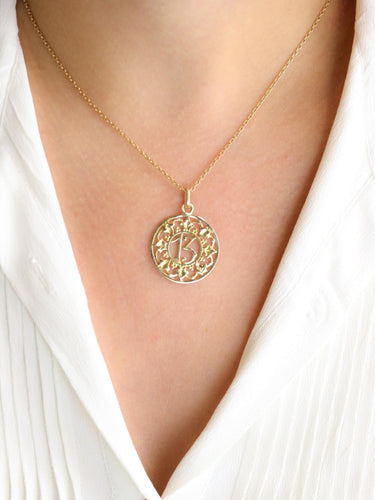 Vedhæng 13 gult guld 