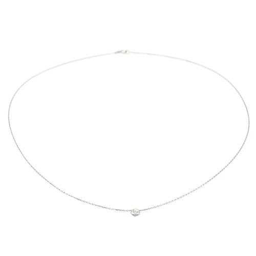 Collier Collier Or blanc Diamant 58 Facettes 579046RV