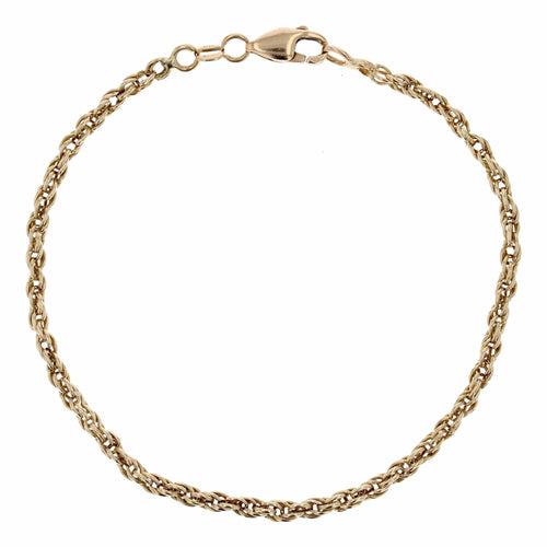 Bracelet Bracelet or jaune maillons torsadés 58 Facettes CVBR94