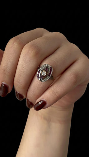 Bague Anello di Epoca Art Déco 58 Facettes