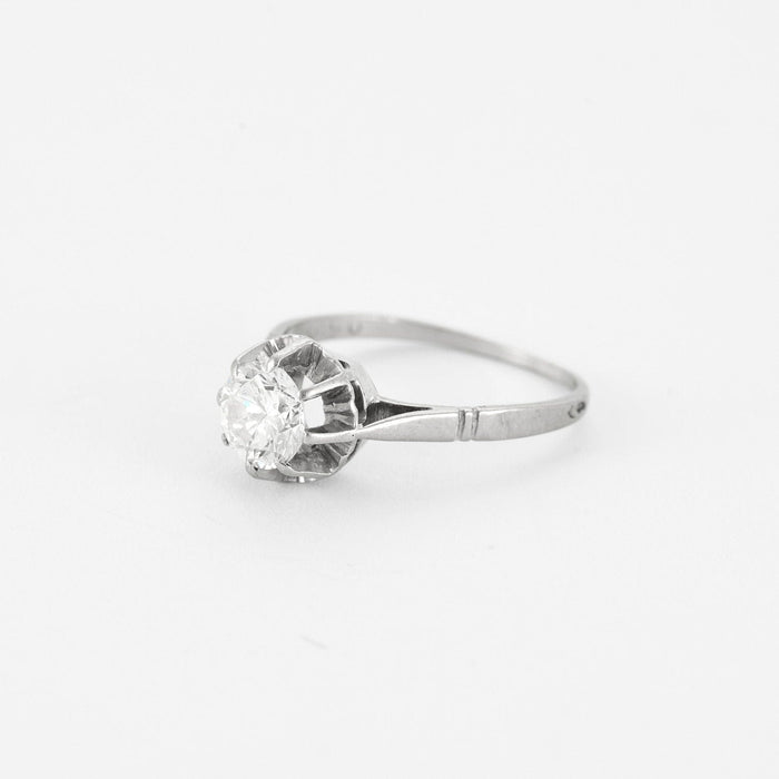 Witgoud en diamanten solitaire