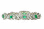 Bracelet Bracelet vintage luxueux : diamants 16 carats, émeraudes colombiennes 7 carats 58 Facettes 16196-0083