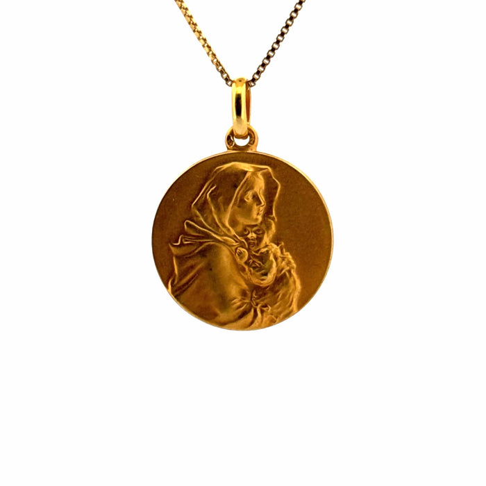 Pendentif Médaille Marie or jaune 58 Facettes 2-PEE1-GS34776-2