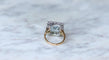 Bague 52 Bague Art Déco Aigue-Marine et Diamants 58 Facettes