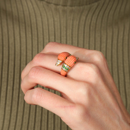 Bague 50 BAGUE "DAUPHINS" VAN CLEEF & ARPELS 58 Facettes BO/220040 RIV