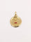 Pendentif AUGIS - Médaille amour ronde or jaune diamant rubis 58 Facettes J507