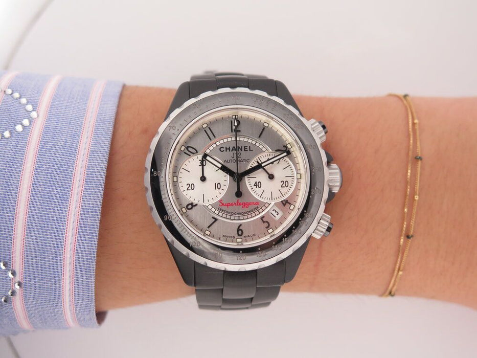 watch CHANEL j12 superleggera 41mm automatic chronograph