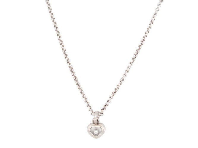 Collier collier CHOPARD happy or blanc 58 Facettes 260258