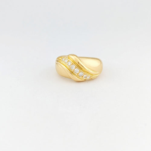 Bague 54 Bague en or jaune  et diamant 58 Facettes 32662