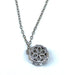 Collier Chaine et pendentif en or blanc serti de 7 diamants 58 Facettes AB405