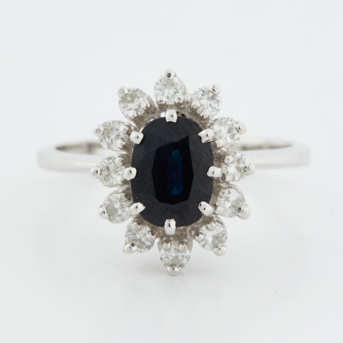 Bague 49 BAGUE EN OR BLANC 18 CARATS 58 Facettes REF 9057/10