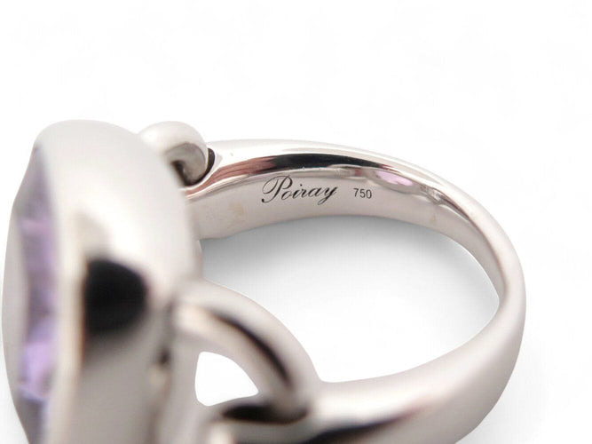 Bague 61 bague POIRAY indrani gm amethyste coussin t61 or blanc 18k 18gr 58 Facettes 266723