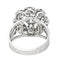 Bague 53 Bague Marguerite Or blanc, Platine Diamant 58 Facettes 4328900CN