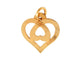 Collier collier O.J. PERRIN pendentif coeur legendes duo duo10-02b or 18k 58 Facettes 266786