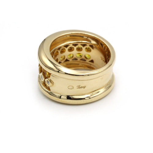 Bague 53 Bague Or, Diamants & Citrines - POIRAY 58 Facettes 250020SP