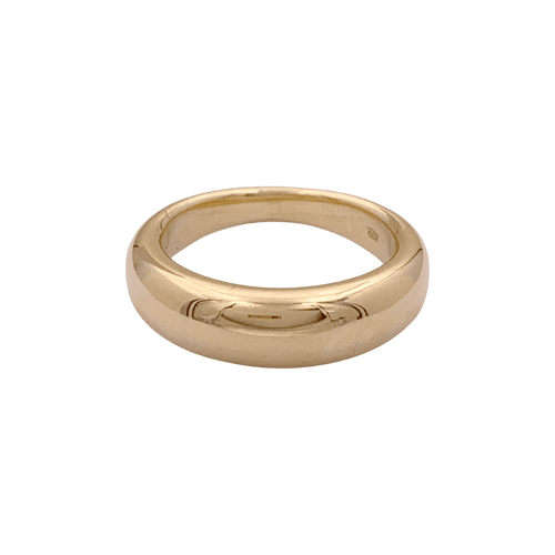 Bague 51 Bague jonc bombé en or jaune. 58 Facettes 34587