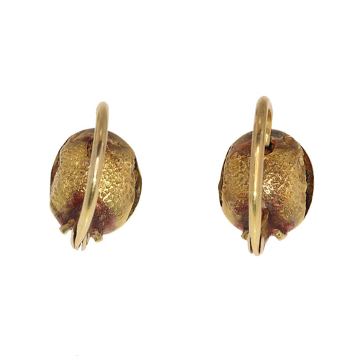 Boucles d'oreilles Boucles d'oreilles baroques ibériques, vers 1725 – Or 18 carats et pierres de pâte serties sur papier métallisé 58 Facettes 25115-0312