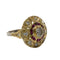 Bague BAGUE DE STYLE ART DÉCO AVEC DIAMANTS ET RUBIS 58 Facettes Q269B