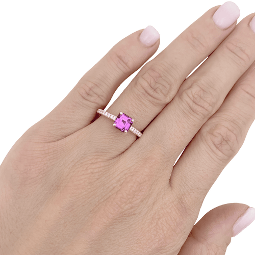 Bague 52 Bague TIFFANY & CO, "Novo" platine, saphir rose et diamants. 58 Facettes 34529