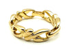 Bague 57 HERMES. Bague vintage or jaune 18K 58 Facettes