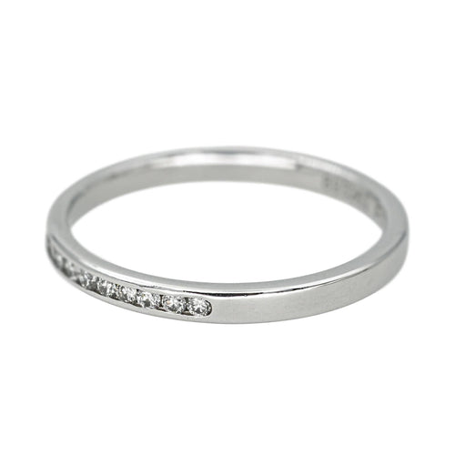 Bague 50 Fred Bague Demi alliance Fred for Love Platine Diamant 58 Facettes 4607371RV