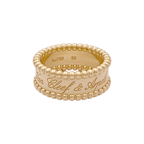 Bague 50 Bague Van Cleef & Arpels, "Perlée signature", or jaune. 58 Facettes 34580