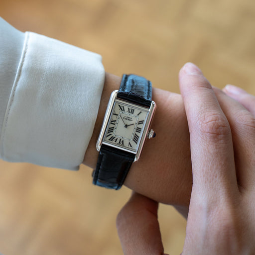 Cartier - Montre Tank Must cadran ivoire gris édition limitée 58 Facettes