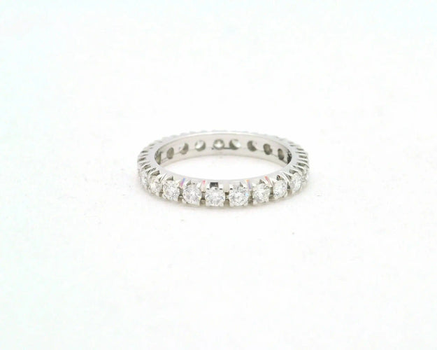 Bague Bague d'éternité en or blanc sertie de diamants de 0,92 ct 58 Facettes 8203
