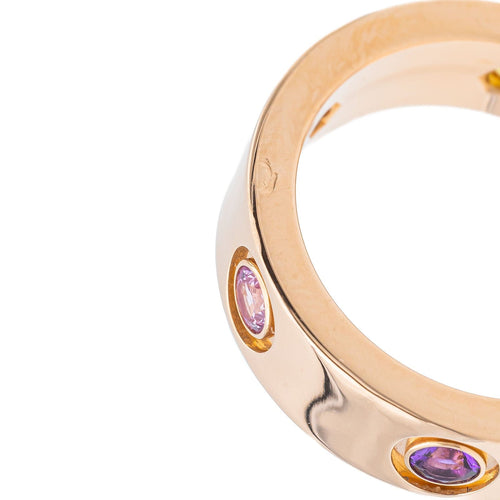 Bague 50 Cartier Bague Love Or rose Saphir, Grenat, Améthyste 58 Facettes 3146952CN